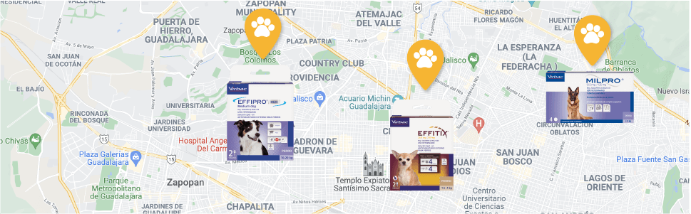 Encuentra el producto en la clínica veterinaria más cercana